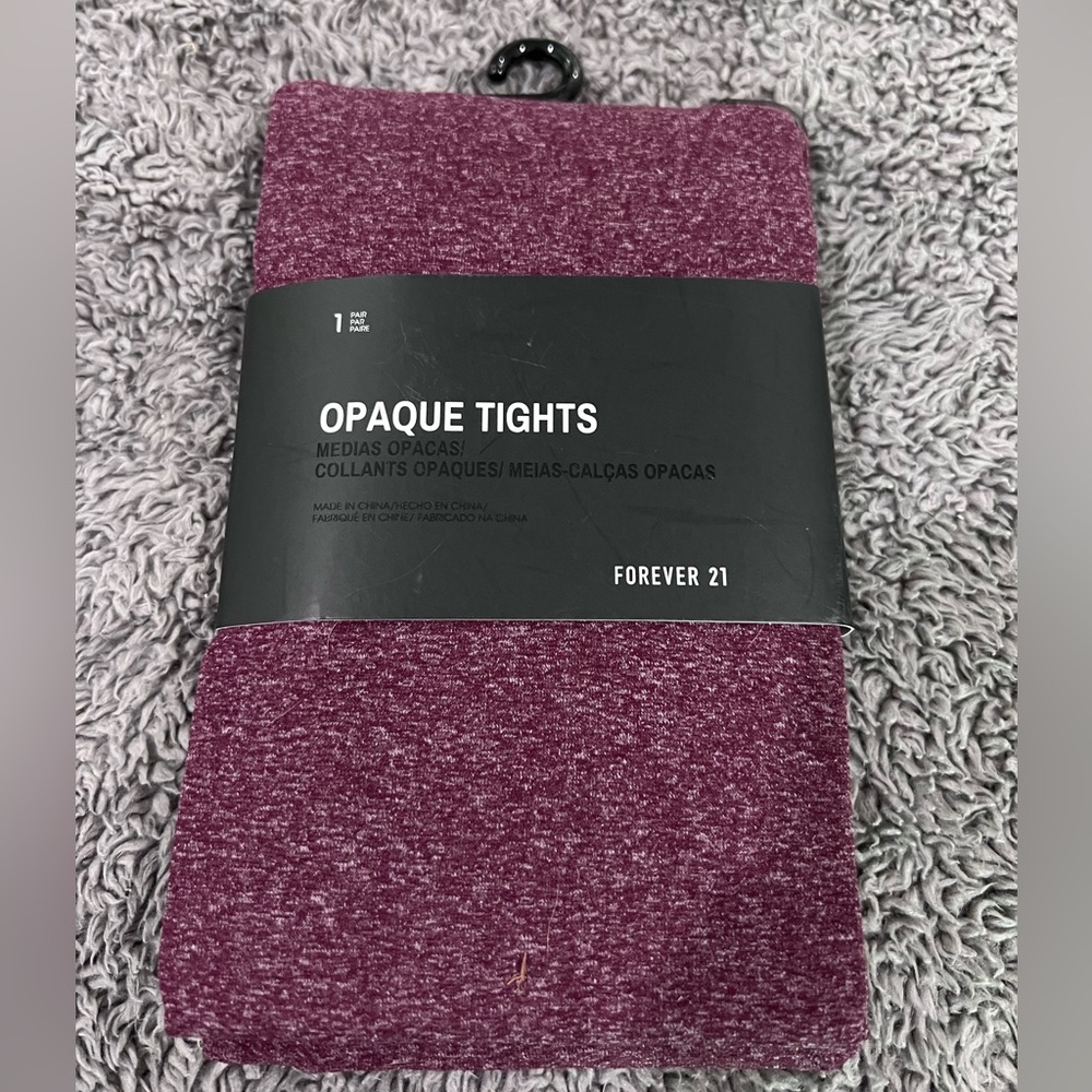 Opaque Tights - burgundy